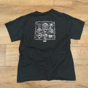 Weather Report Adult Large Shirt  Mushroom Art Picasso Rain Cloud Skater Y2K